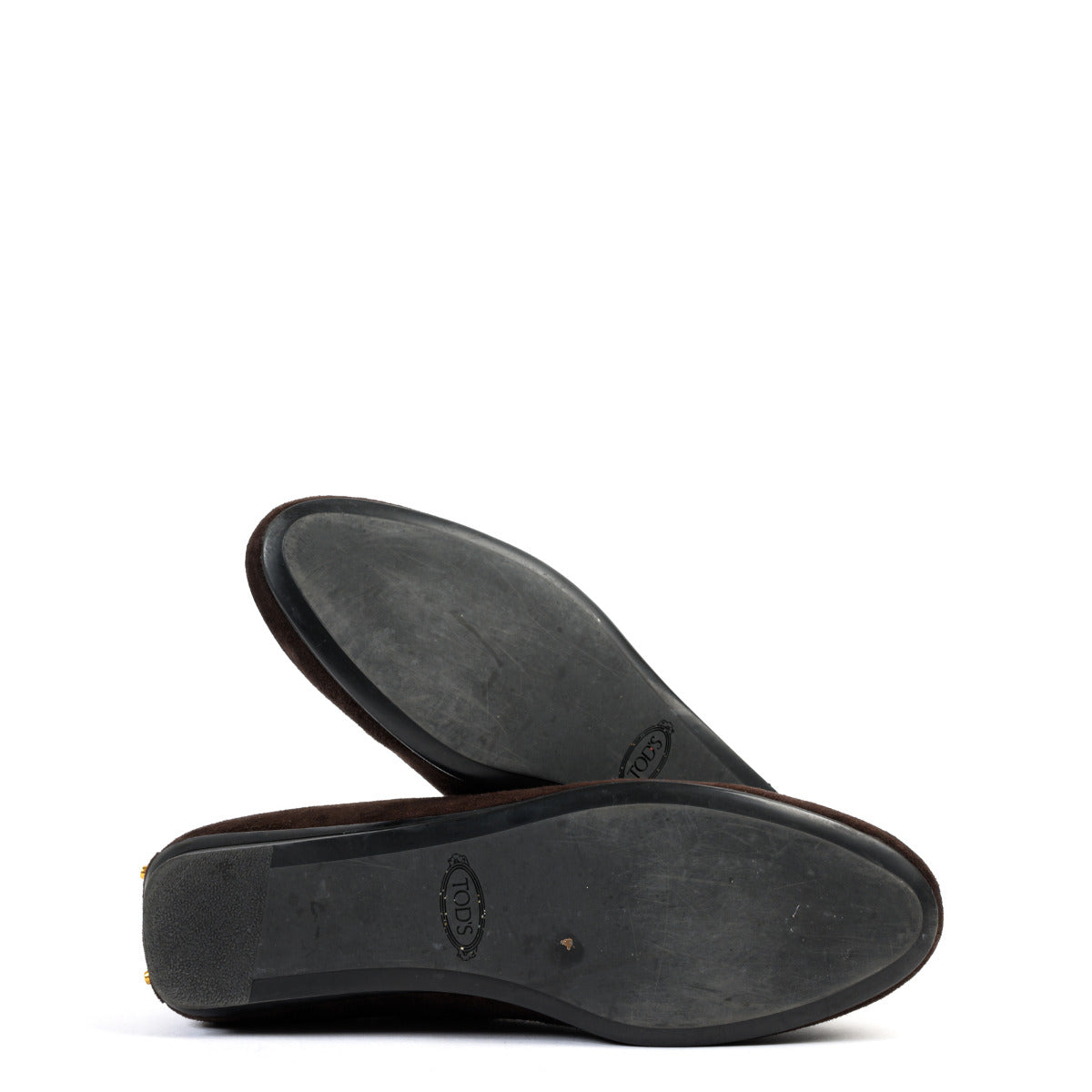 Tods Ballerines en nubuck marron - Taille 36