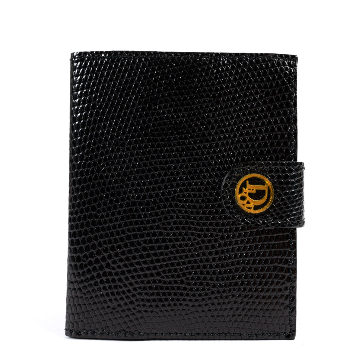 Christian Dior Black Lezard Pocket Address Book Cover for the best price at Labellov secondhand luxury in Antwerp