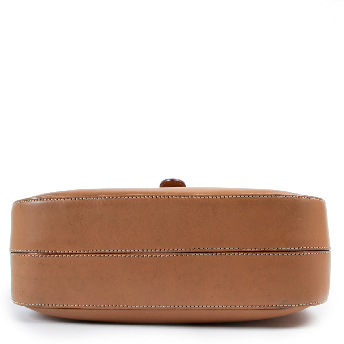 Shop authentic second hand luxury designer vintage Burberry Vintage Saddle Camel Check Crossbody Bag at Labellov
