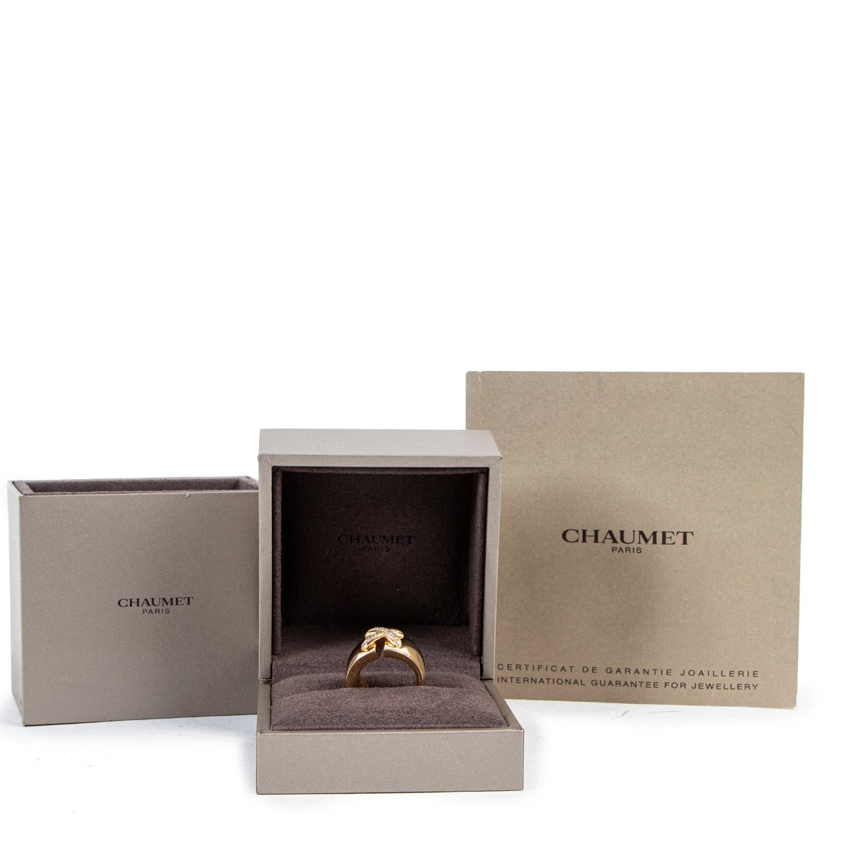 Chaumet Liens XL Yellow Gold & Diamond Ring