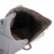 Delvaux Givry PM Ostrich Palissandre Shoulder Bag