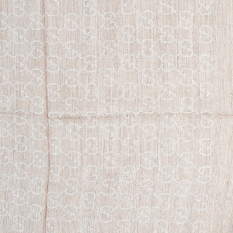 Shop authentic second hand luxury designer Gucci GG Jacquard Wool Silk Scarf at Labellov