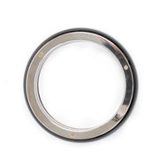Montblanc Les Aimants by Charlotte Casiraghi Black Resin Sterling Silver Bangle Bracelet - Size 64