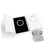 Montblanc Les Aimants by Charlotte Casiraghi Black Resin Sterling Silver Bangle Bracelet - Size 64