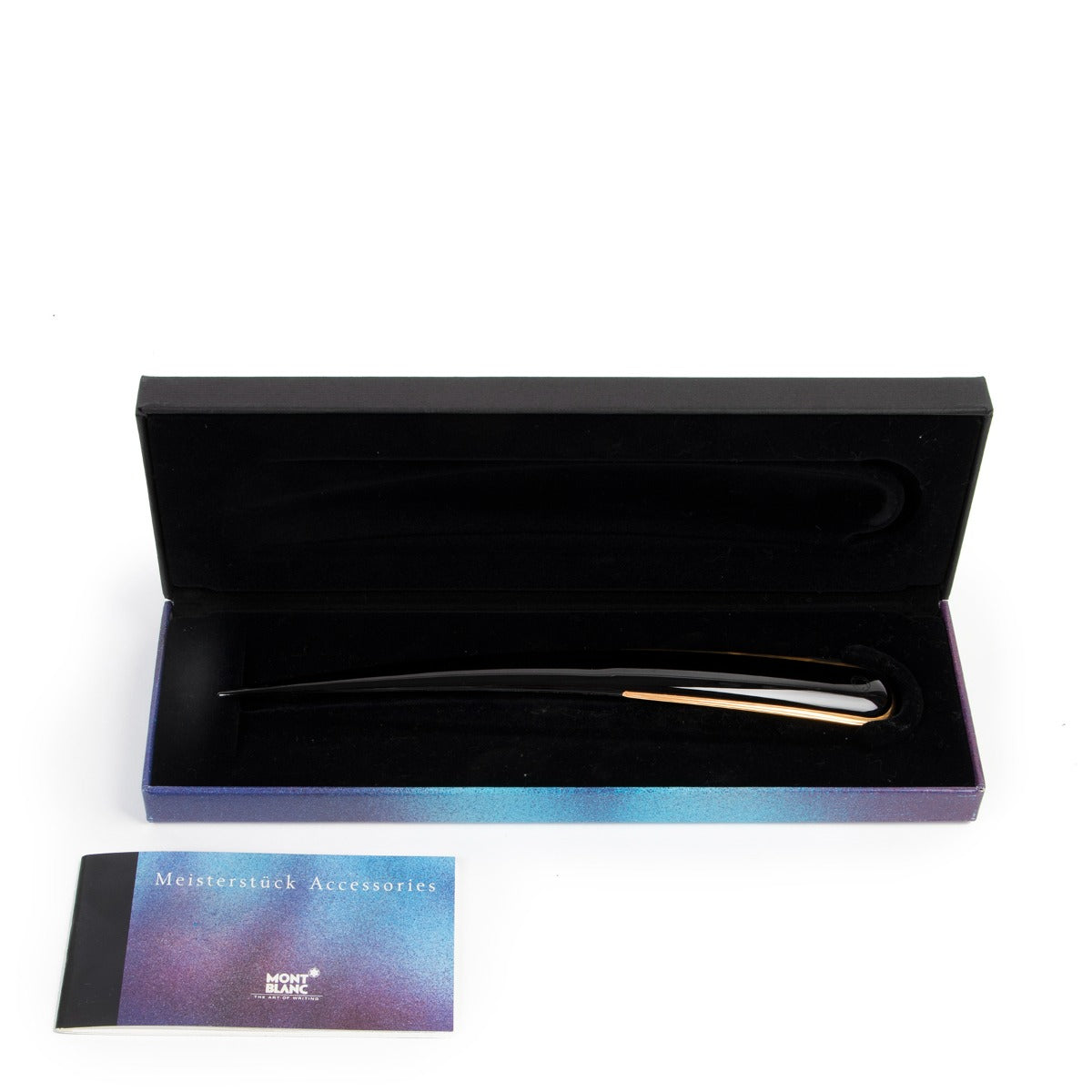 Shop authentic second hand designer Montblanc Meisterstück Black Gold Resin Letter Opener at Labellov