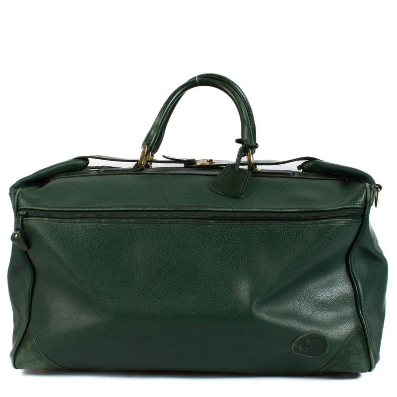 Shop 100% authentic Gucci Green Big Vintage Travel Bag at Labellov.com.