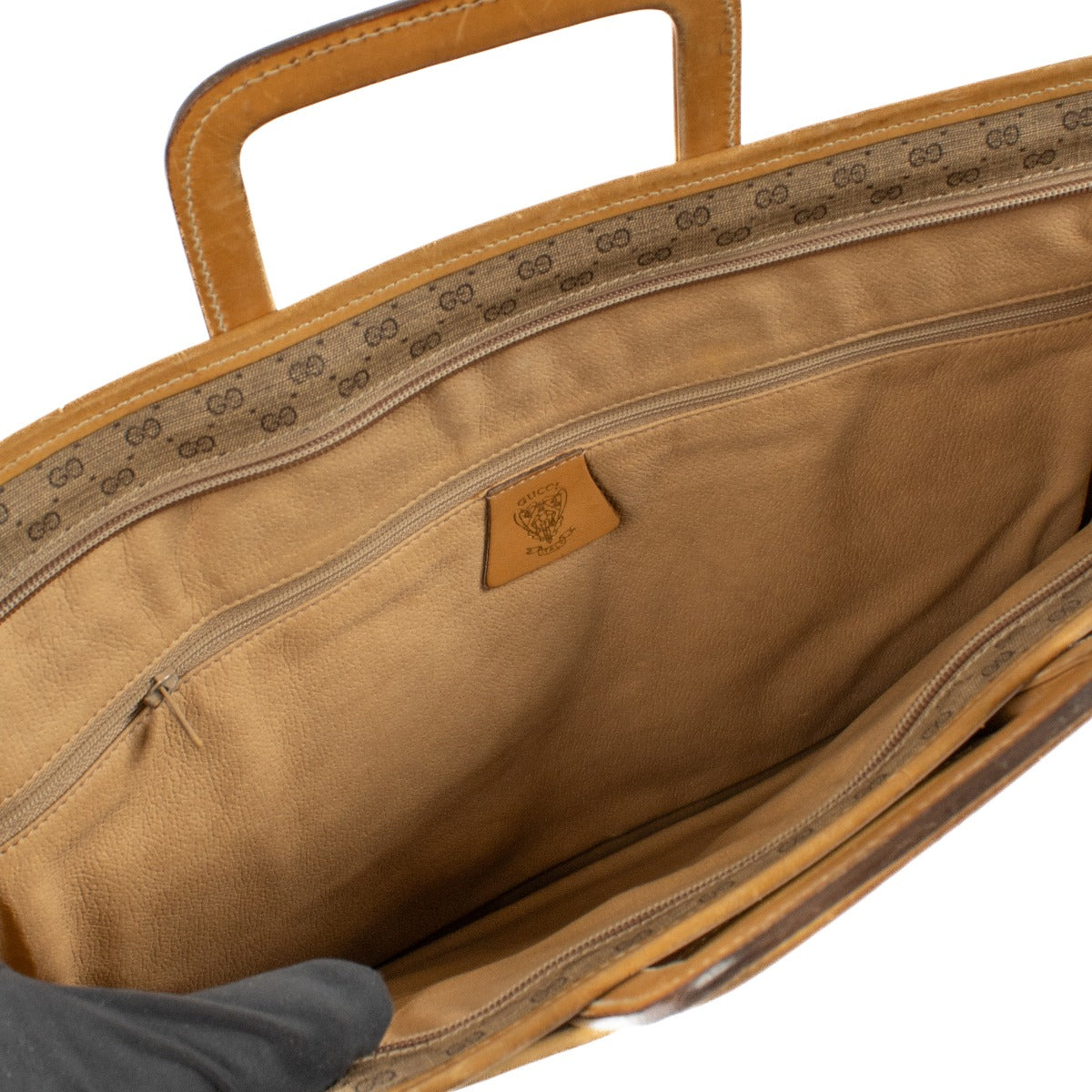 Shop 100% authentic Gucci Monogram Vintage Briefcase at Labellov.com.