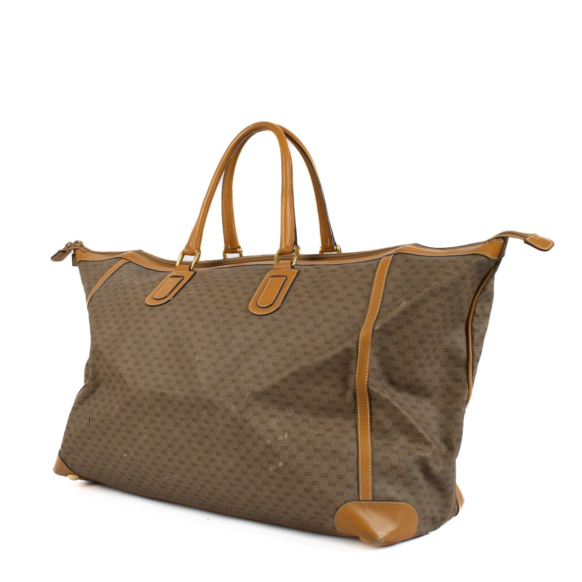 Shop 100% authentic Gucci Monogram Vintage Travel Bag at Labellov.com.