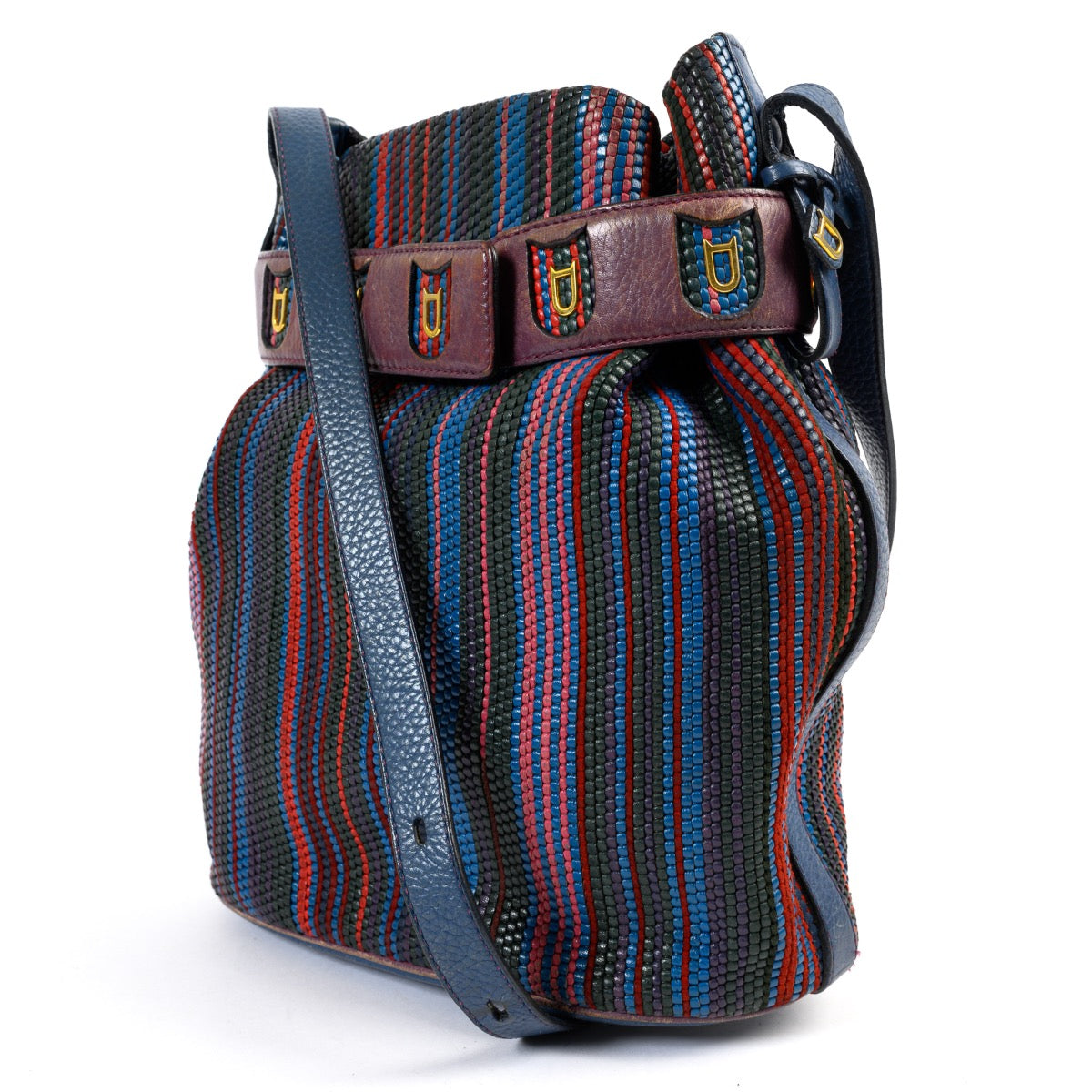 Shop safe online at Labellov in Antwerp this 100% authentic second hand Delvaux Multicolor Toile De Cuir Calicot Crossbody