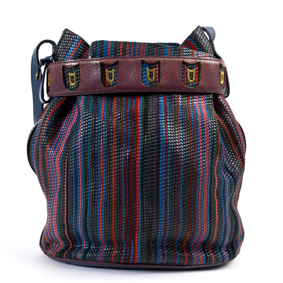 Shop safe online at Labellov in Antwerp this 100% authentic second hand Delvaux Multicolor Toile De Cuir Calicot Crossbody