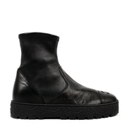 Chanel Black Stretchy Lambskin CC Ankle Boots