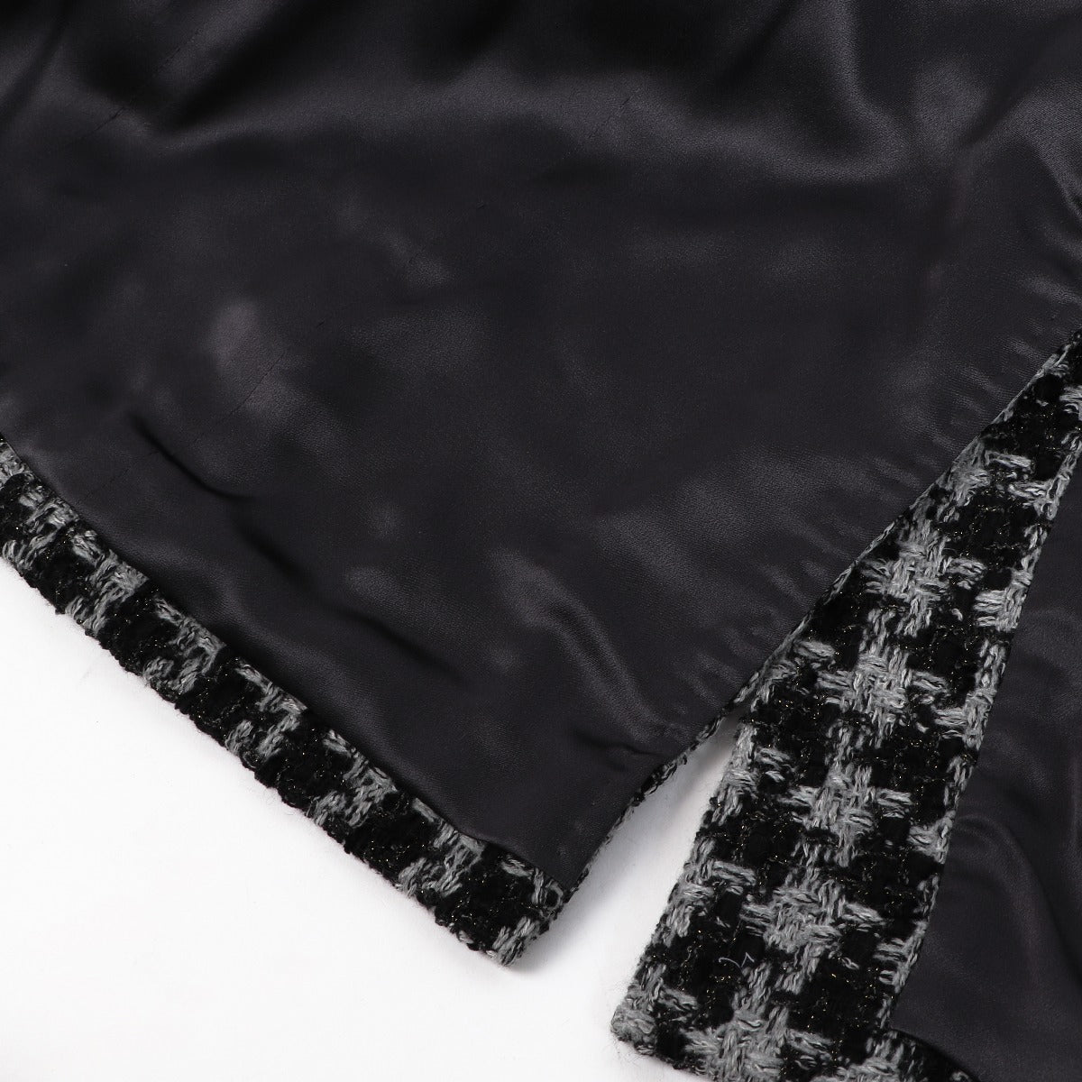 Manteau long en tweed noir Chanel Automne/Hiver 2022 - Taille 36