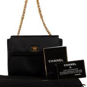 shop 100% authentic second hand Chanel Black Satin Bijoux Chain Clutch Bag on Labellov.com