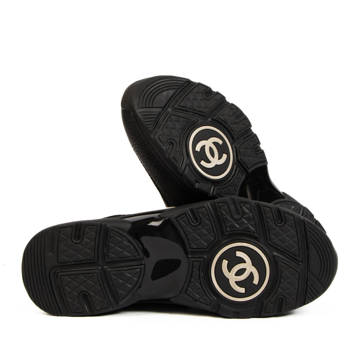 Baskets Chanel 22S noires à logo - taille 37,5