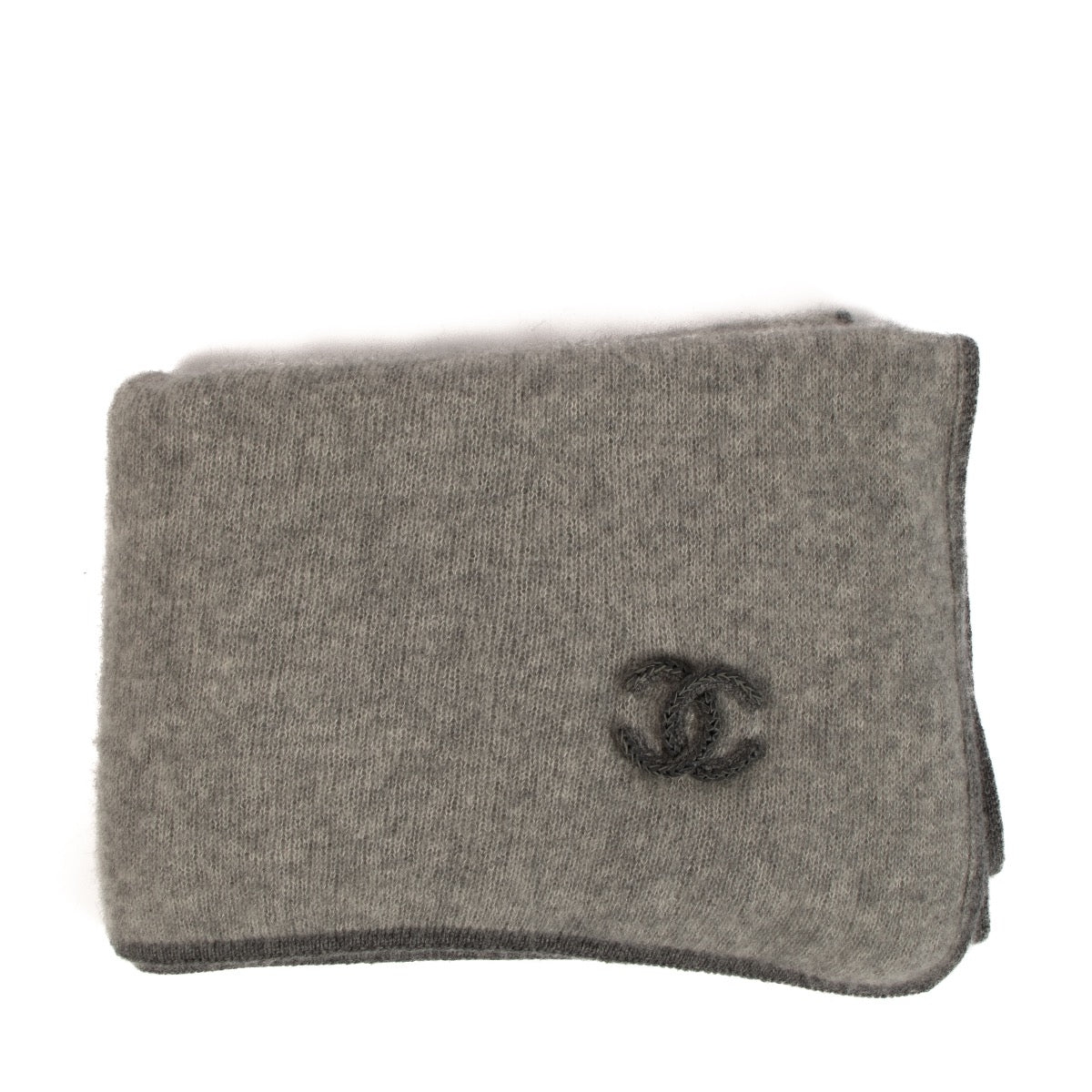 Shop 100% authentic second-hand Chanel Grey Cashmere & Silk Scarf on Labellov.com