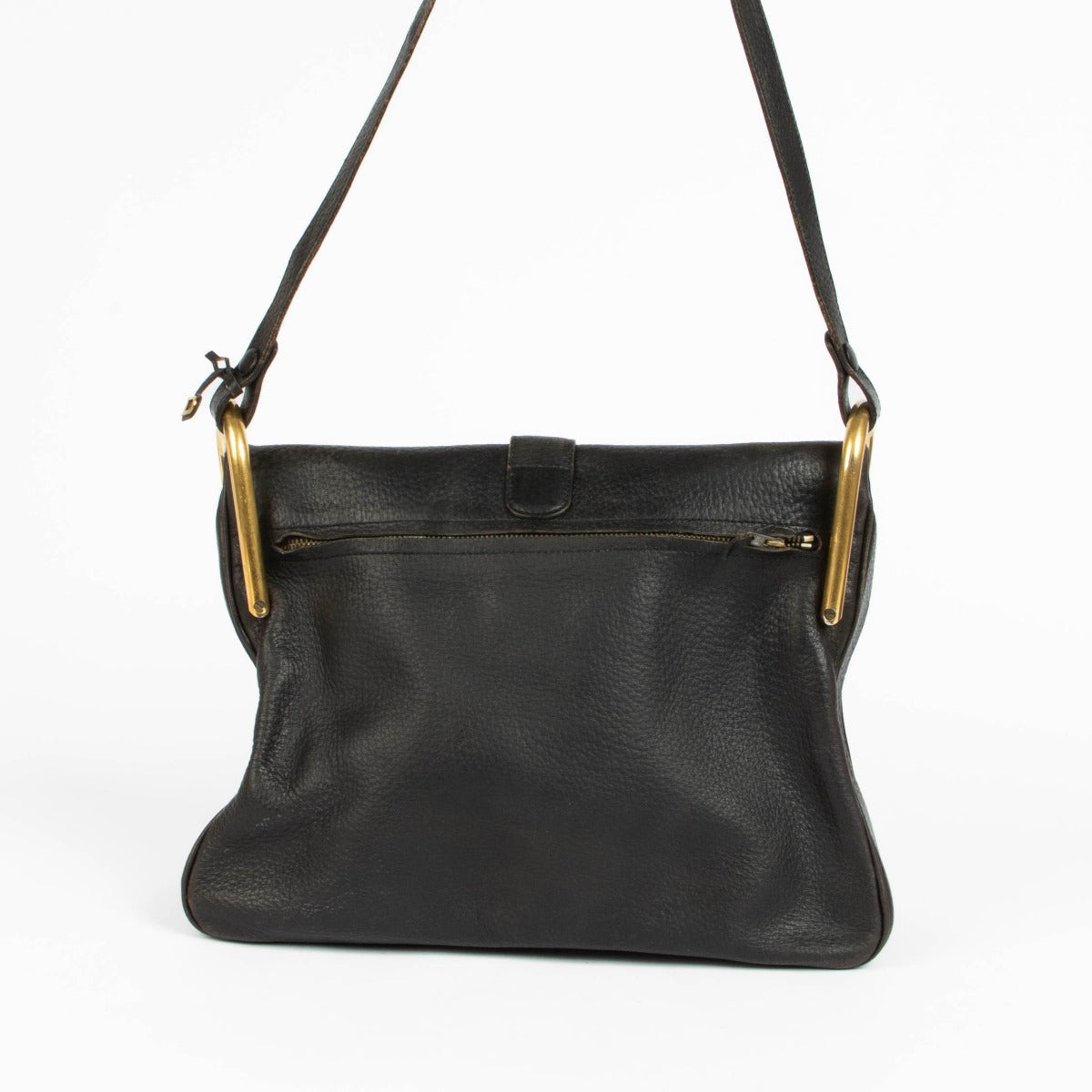 Authentic pre-loved Delvaux Black Vintage Givry Shoulder Bag on Labellov.com