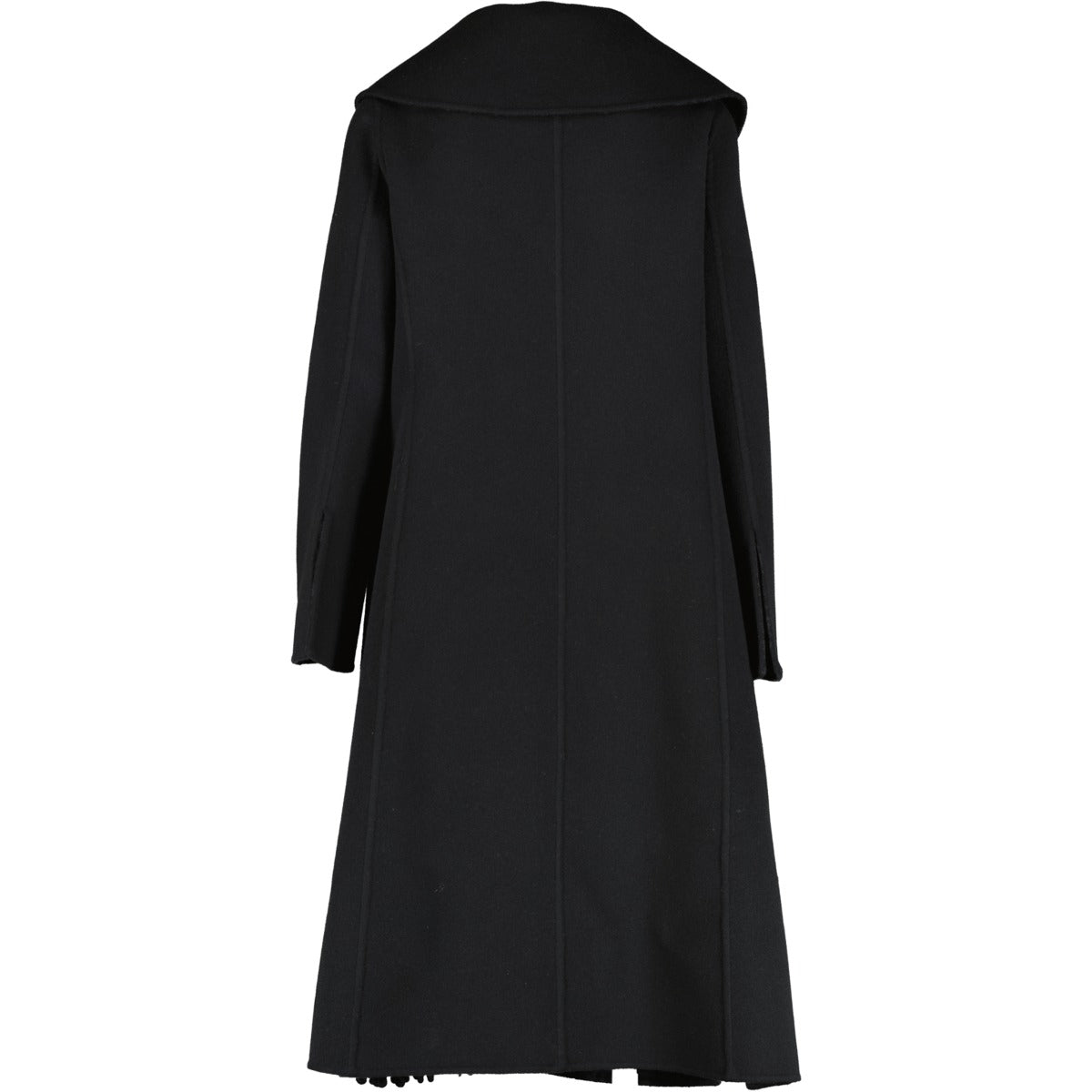 Fendi FF8835A5HDF1FL8 Autumn/Winter 2021 Black Wool Coat With Belt