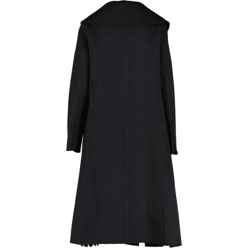 Fendi FF8835A5HDF1FL8 Autumn/Winter 2021 Black Wool Coat With Belt