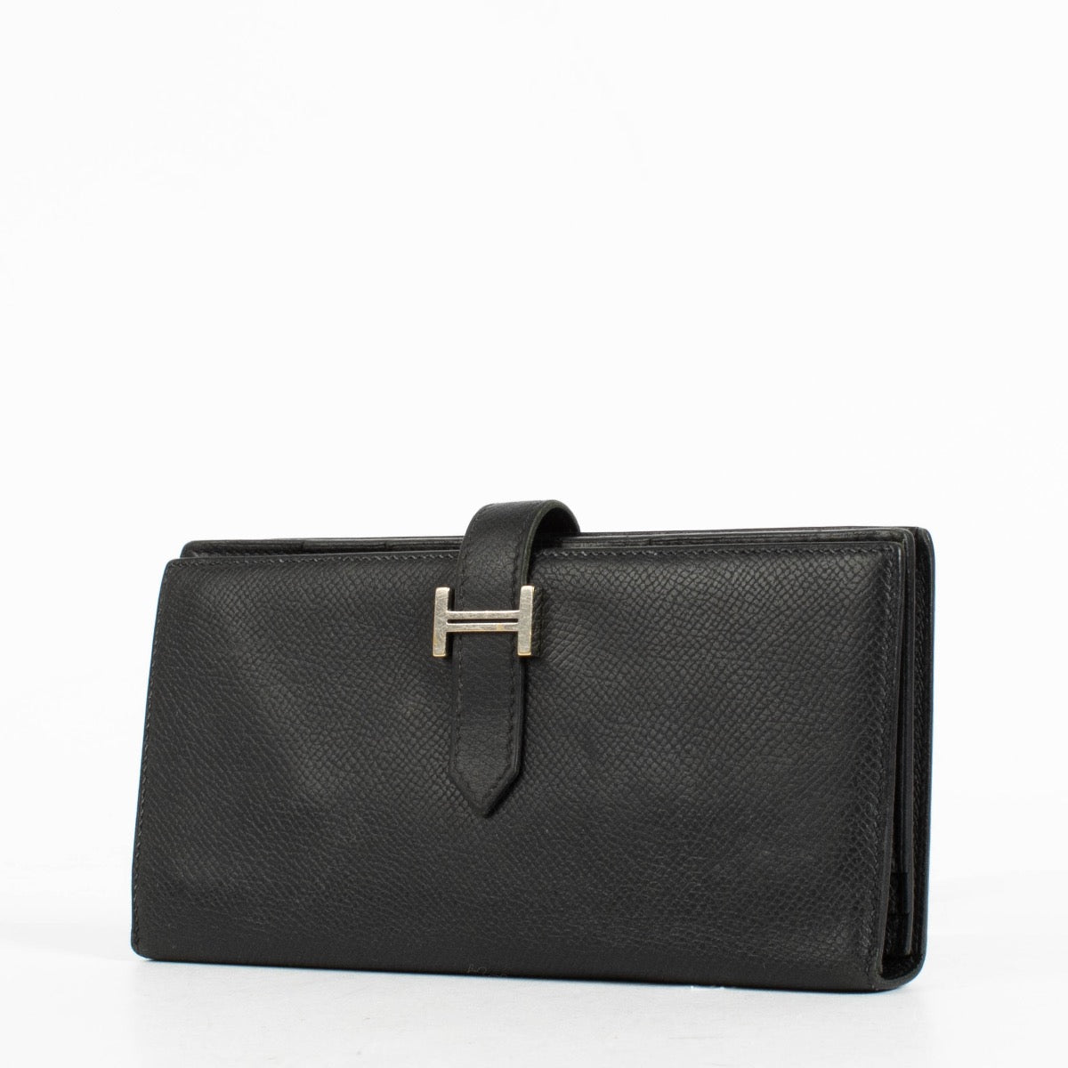 shop 100% authentic second hand Hermès Black Bearn Long Wallet on Labellov.com