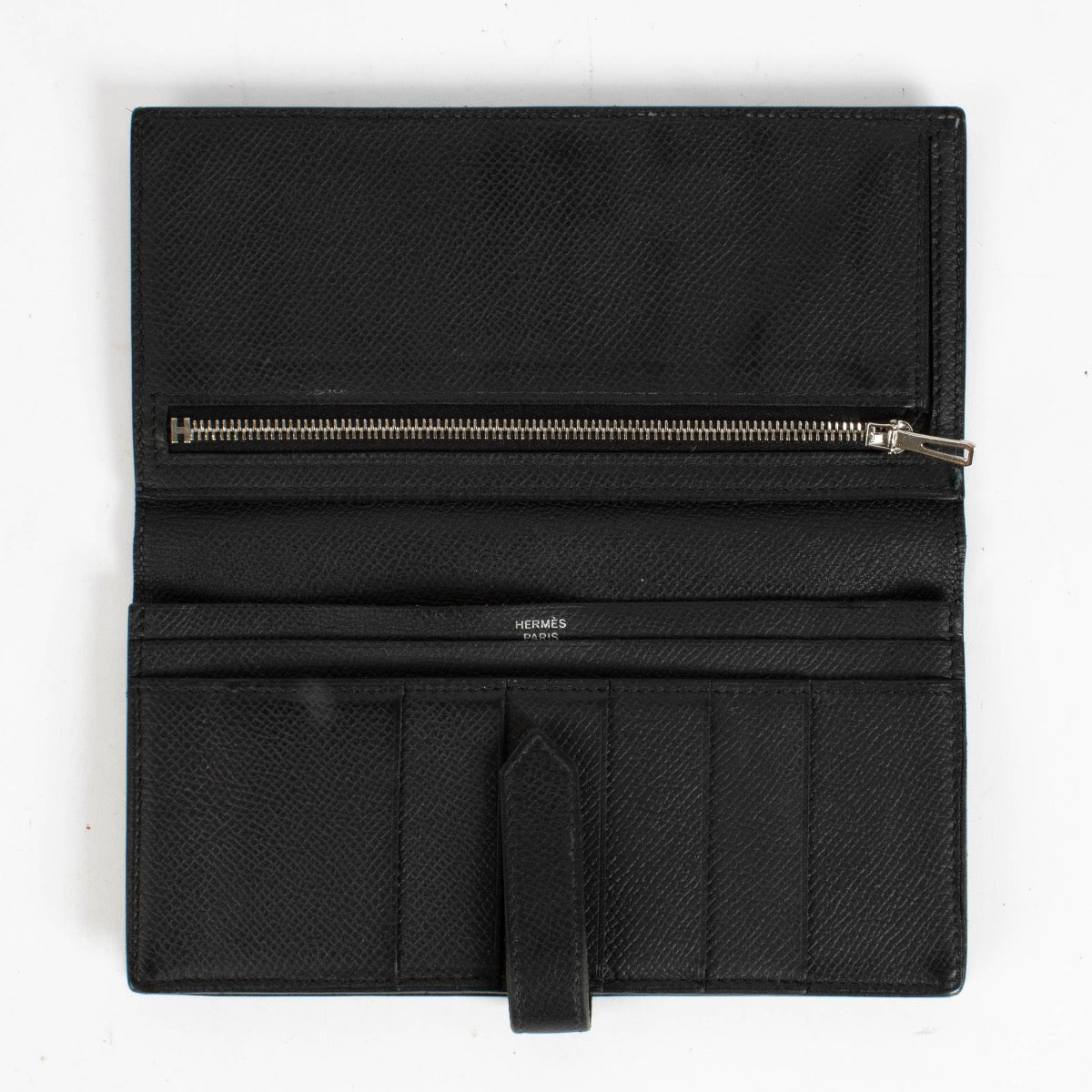 shop 100% authentic second hand Hermès Black Bearn Long Wallet on Labellov.com