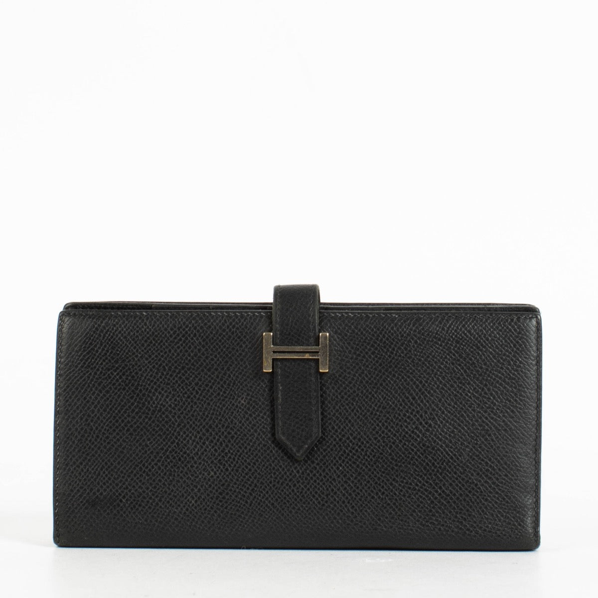 shop 100% authentic second hand Hermès Black Bearn Long Wallet on Labellov.com