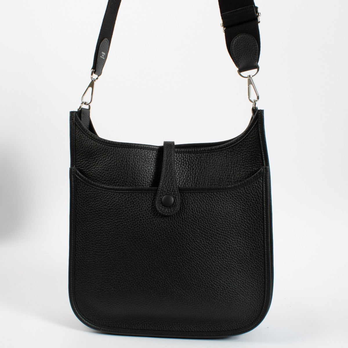 shop 100% authentic second hand Hermès Evelyne 29 Black Taurillon Clemence PHW on Labellov.com