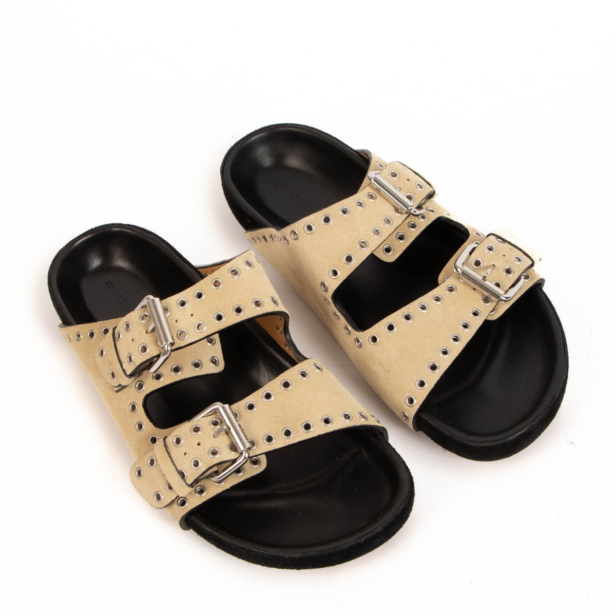 Shop safe online at Labellov in Antwerp, Brussels and Knokke this 100% authentic second hand Isabel Marant Beige Lennyo Buckle Sandals - size 37