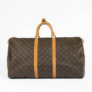 Authentic pre-loved Louis Vuitton Monogram Vintage Keepall 55 Bag on Labellov.com
