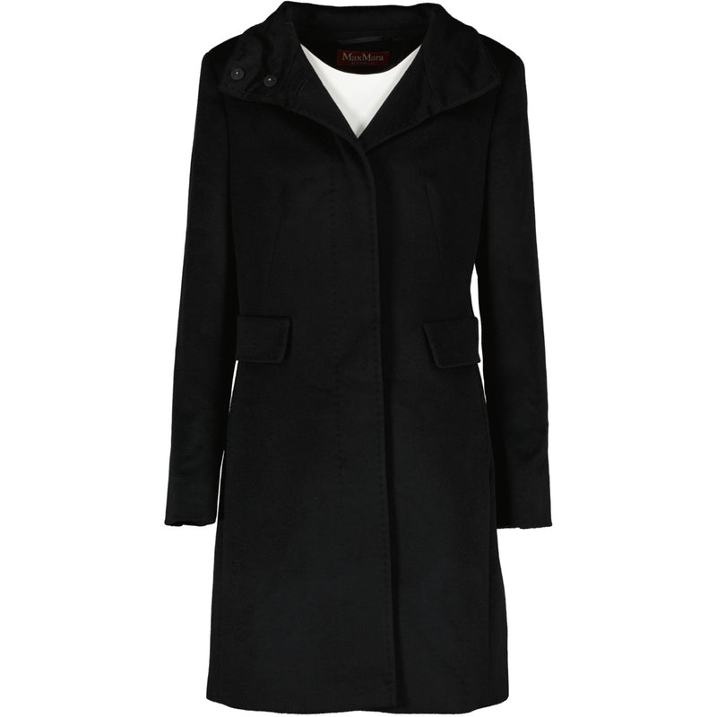 Shop second hand designer fashion Max Mara Studio Black Wool Coat at Labellov