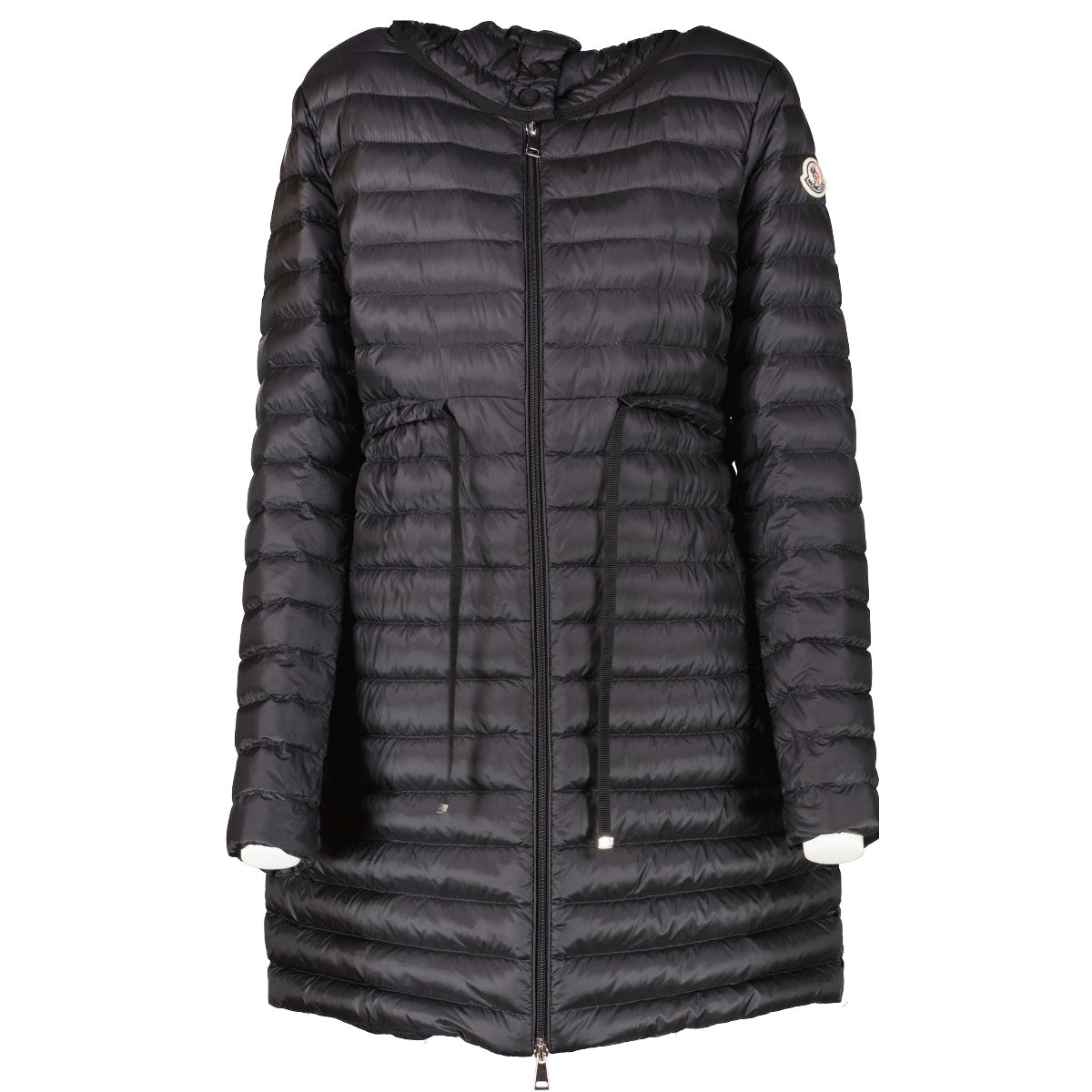 shop 100% authentic second hand Moncler Black Quilted Down Coat - Size L on Labellov.com