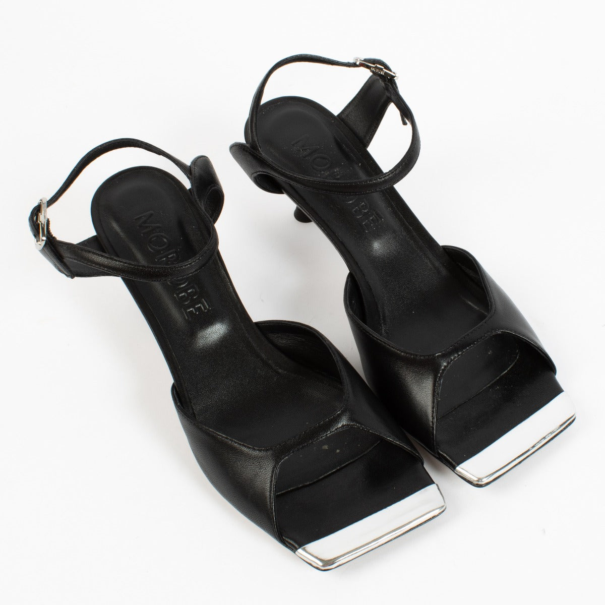 shop 100% authentic second hand Morobé Sandals Mid Grace 05 Black Heels - Size 37 1/2 on Labellov.com