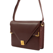 Shop safe online at Labellov in Antwerp, Brussels and Knokke this 100% authentic second hand Cartier Burgundy Vintage Crossbody Bag