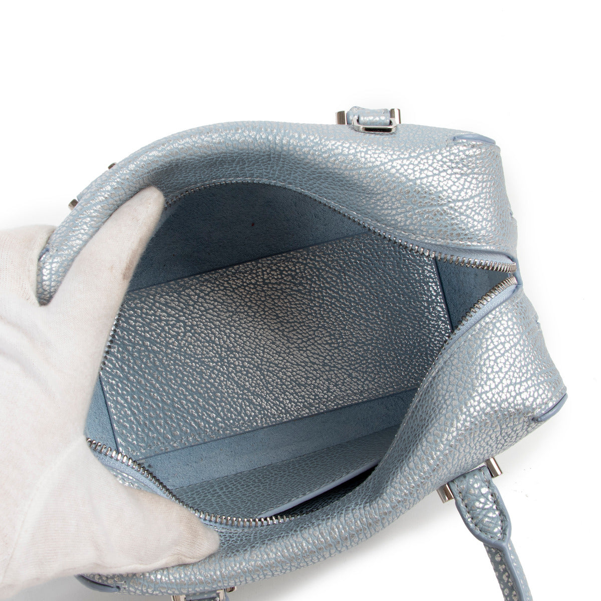 Sac bandoulière Delvaux Silver Mini Cool Box