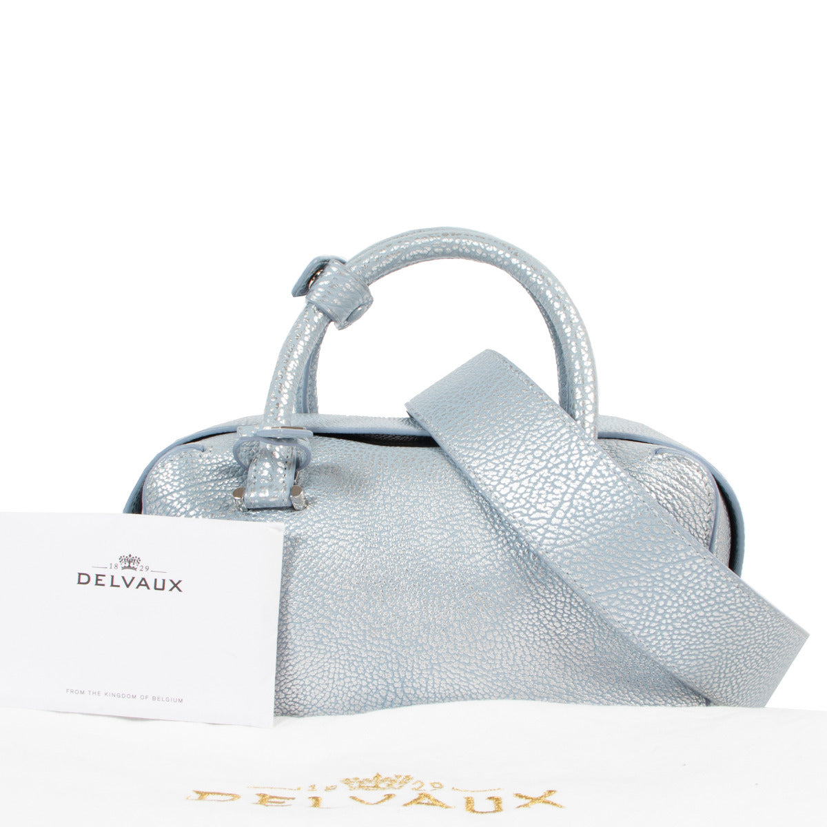 Sac bandoulière Delvaux Silver Mini Cool Box