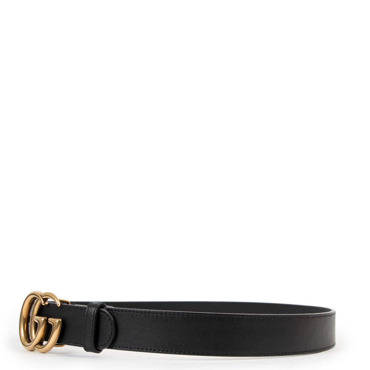 Buy an authentic second hand Gucci Black Marmont Belt Size 80 at Labellov