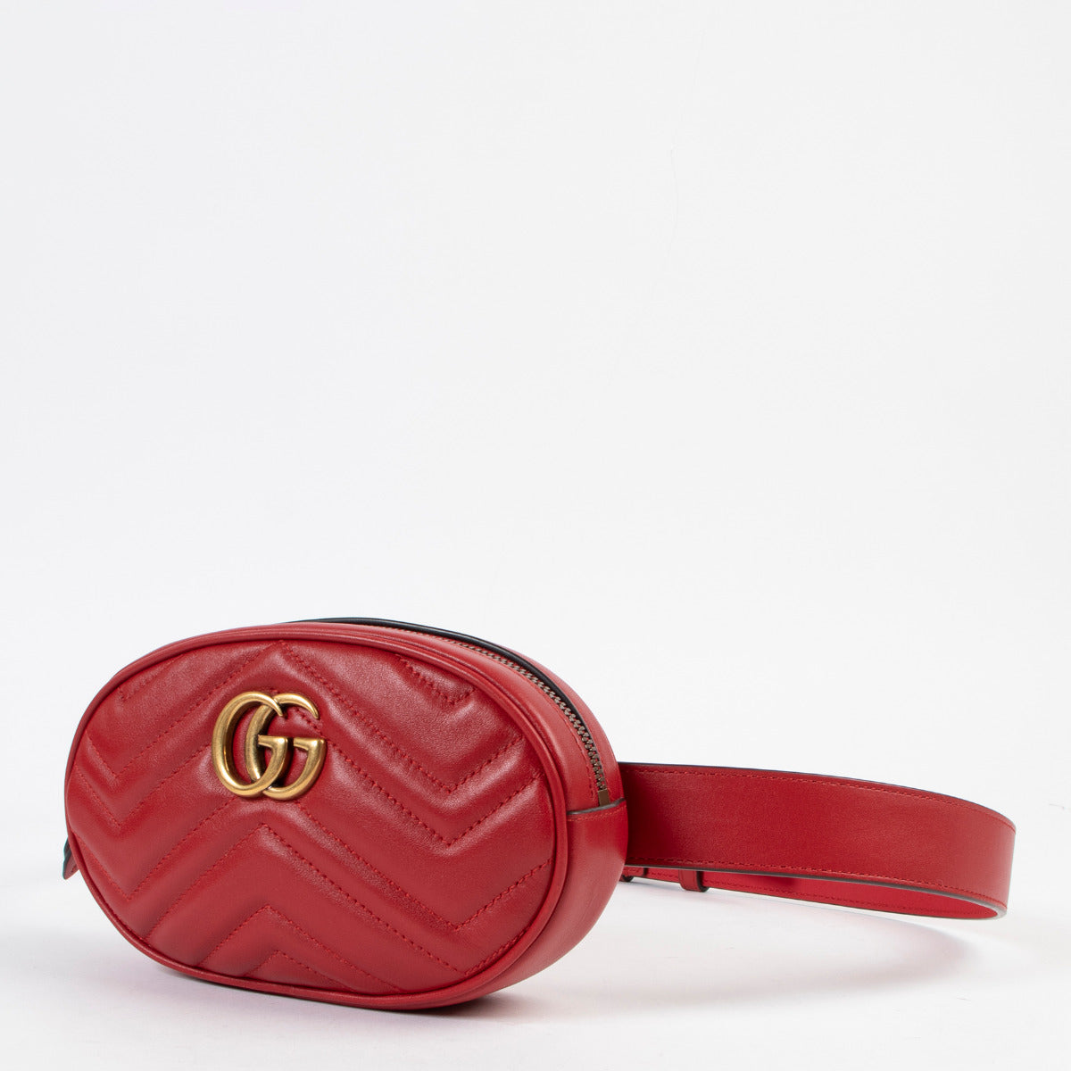 Sac ceinture Gucci GG Marmont Rouge