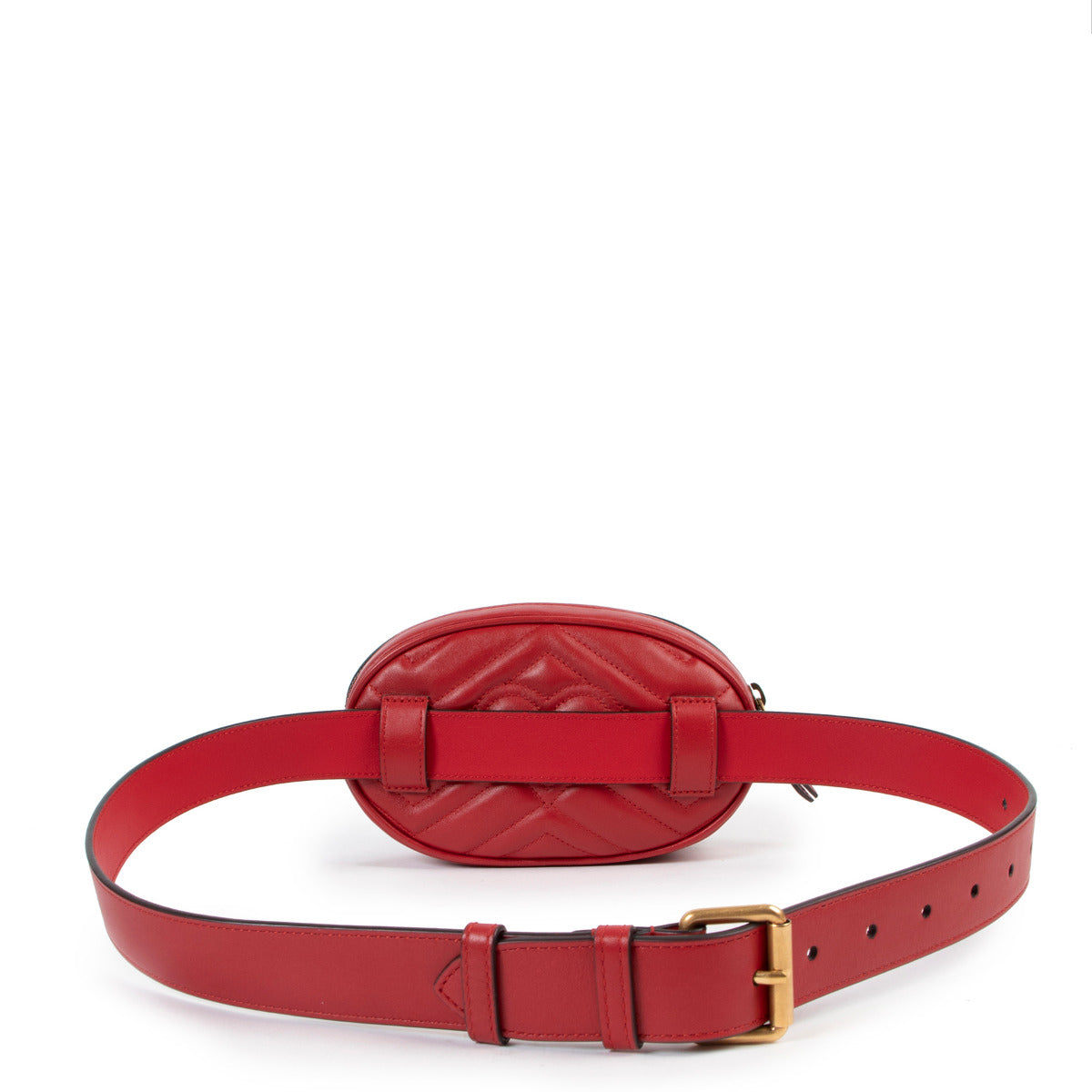 Sac ceinture Gucci GG Marmont Rouge