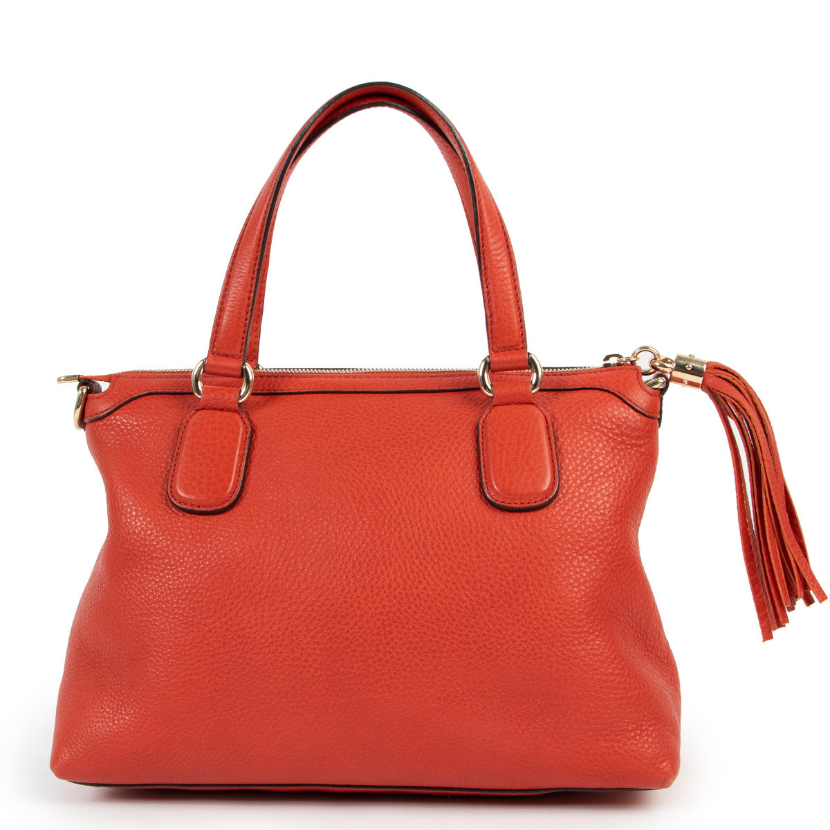 Sac à bandoulière Gucci Soho en cuir grainé rouge