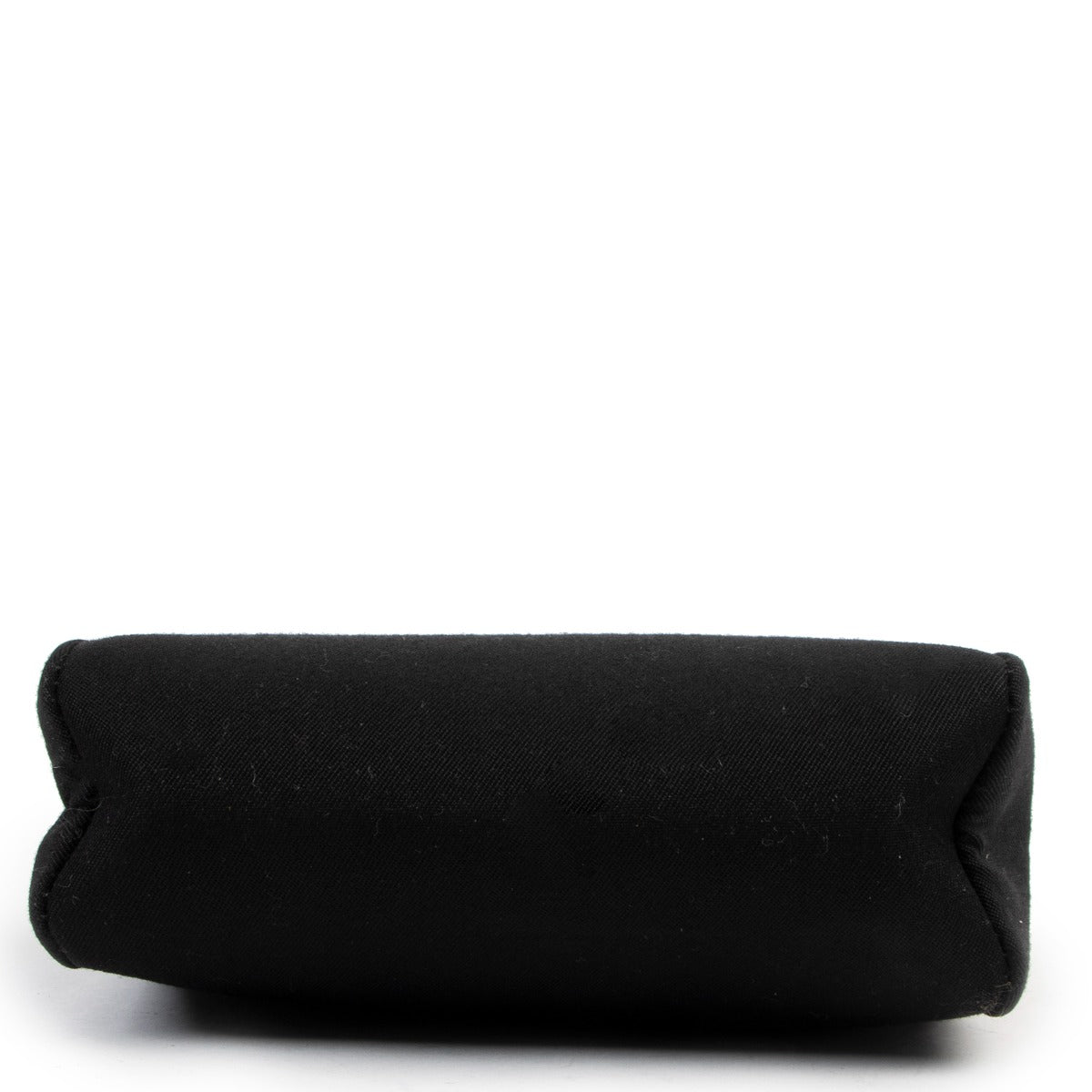 shop designer vintage authentic Hermès Black & Navy Canvas Mini Herbag TPM at Labellov