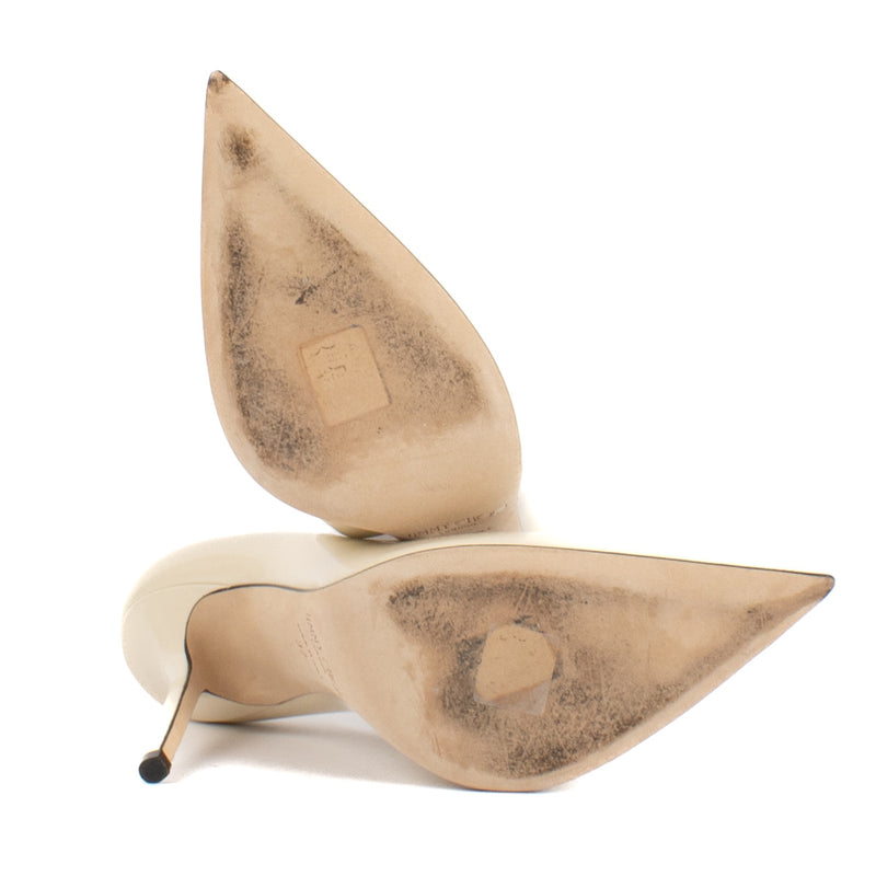 Jimmy Choo Linnen Lakleren Love 100 Pumps - maat 37