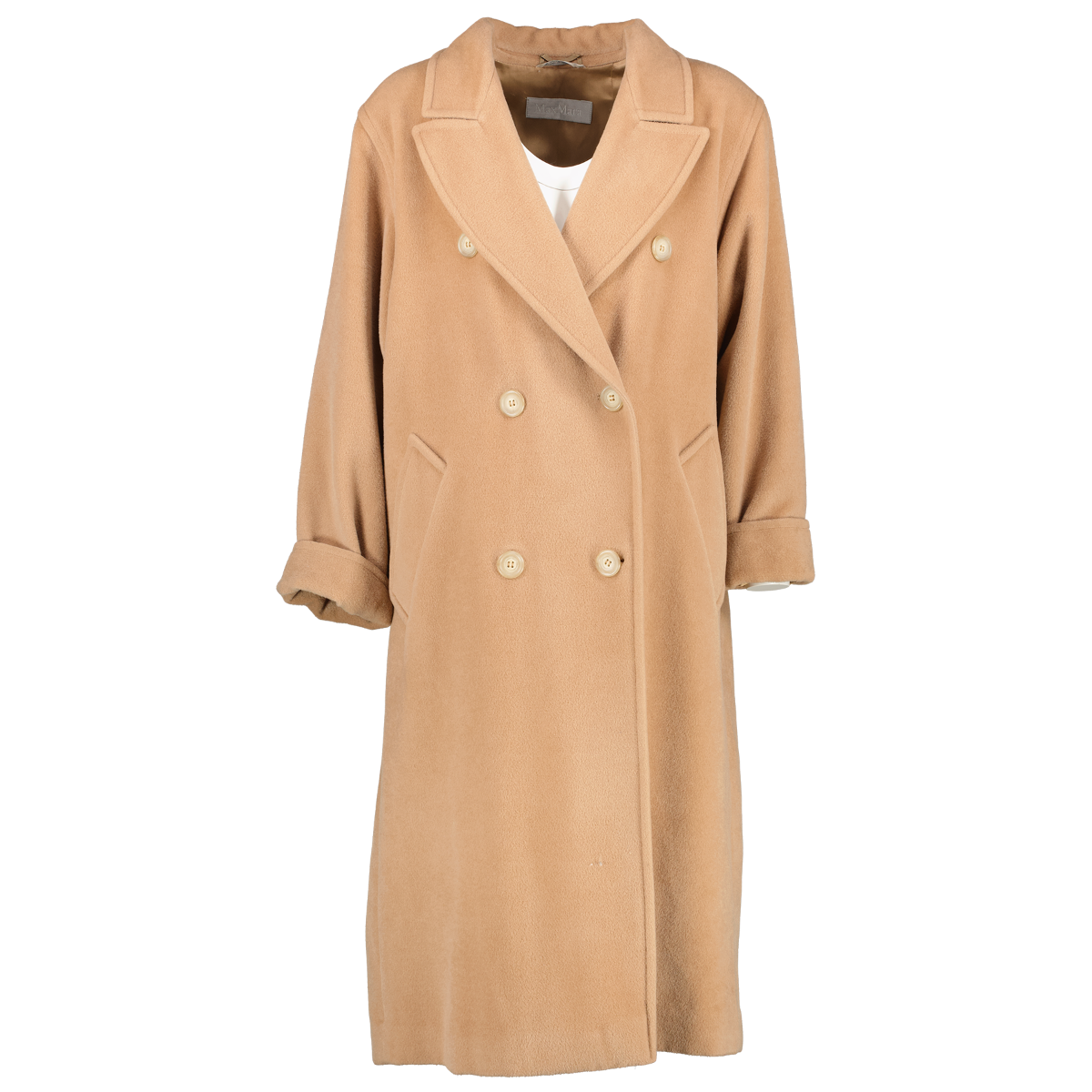 Shop safe online at Labellov in Antwerp this 100% authentic second hand Max Mara Camel Wool Coat - Size EU 38