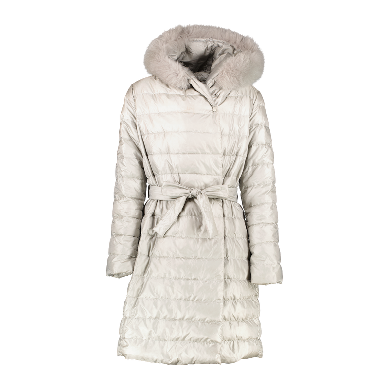 Shop safe online at Labellov in Antwerp this 100% authentic second hand Max Mara Silver Coat - Size 42