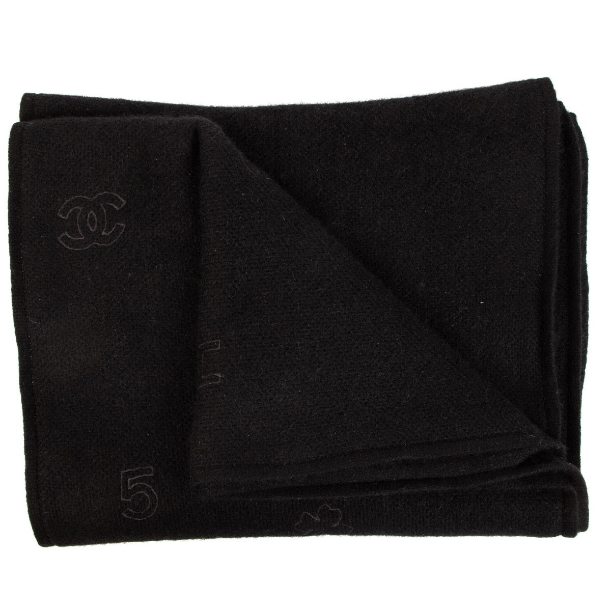 Shop 100% authentic second-hand Chanel Black Cashmere Scarf on Labellov.com