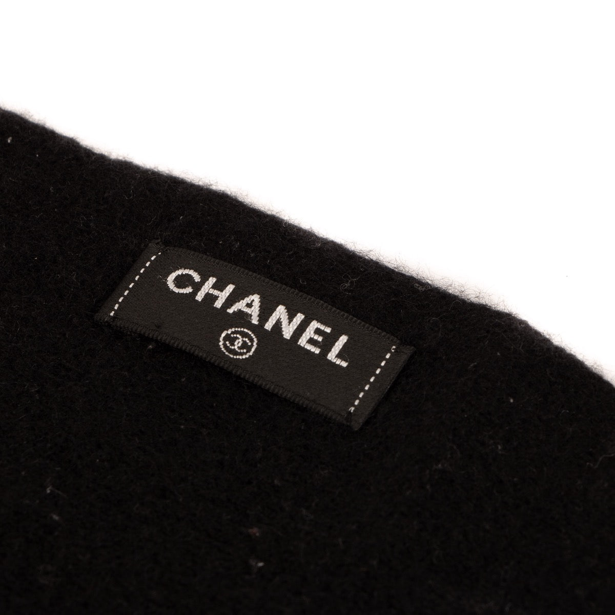 Shop 100% authentic second-hand Chanel Black Cashmere Scarf on Labellov.com