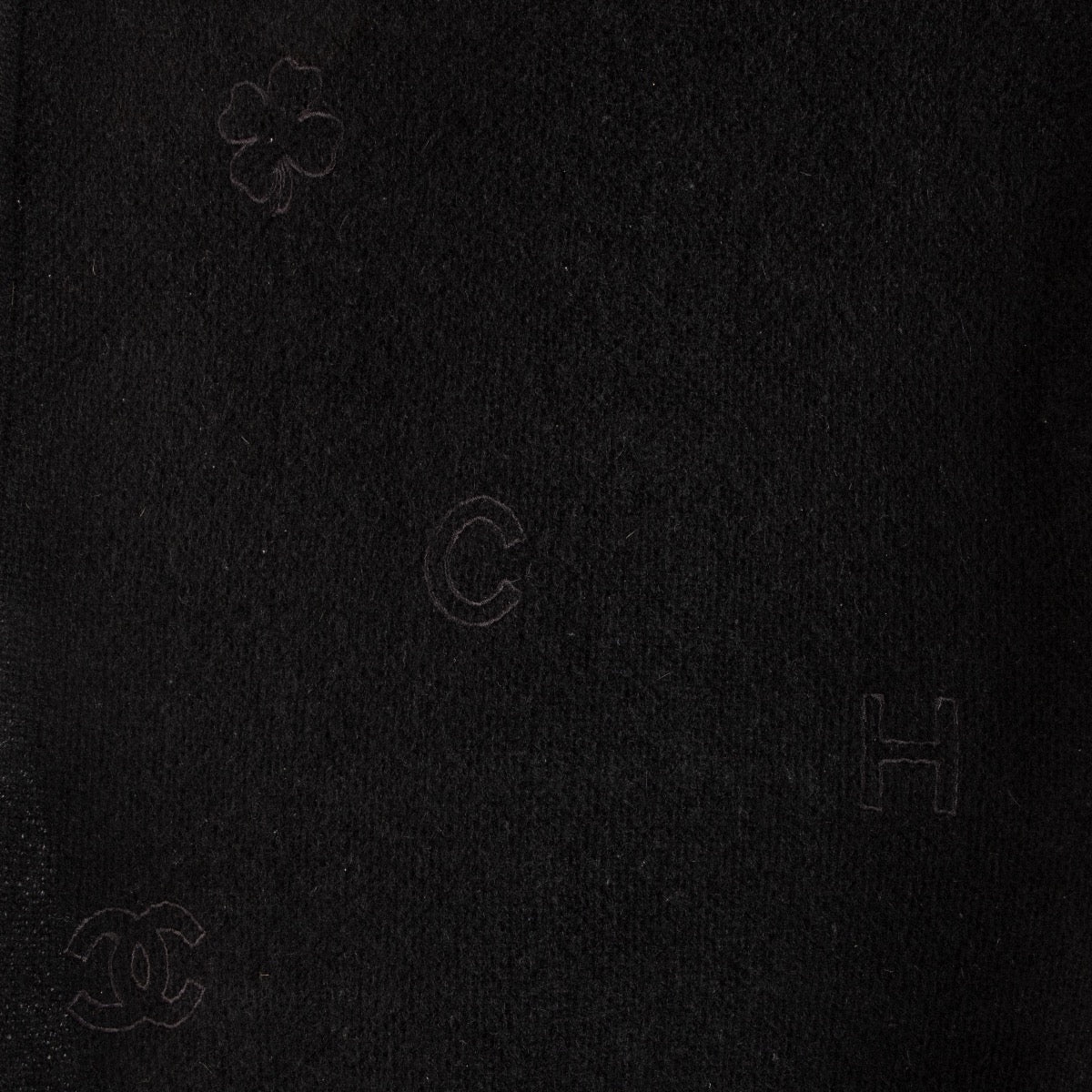 Shop 100% authentic second-hand Chanel Black Cashmere Scarf on Labellov.com