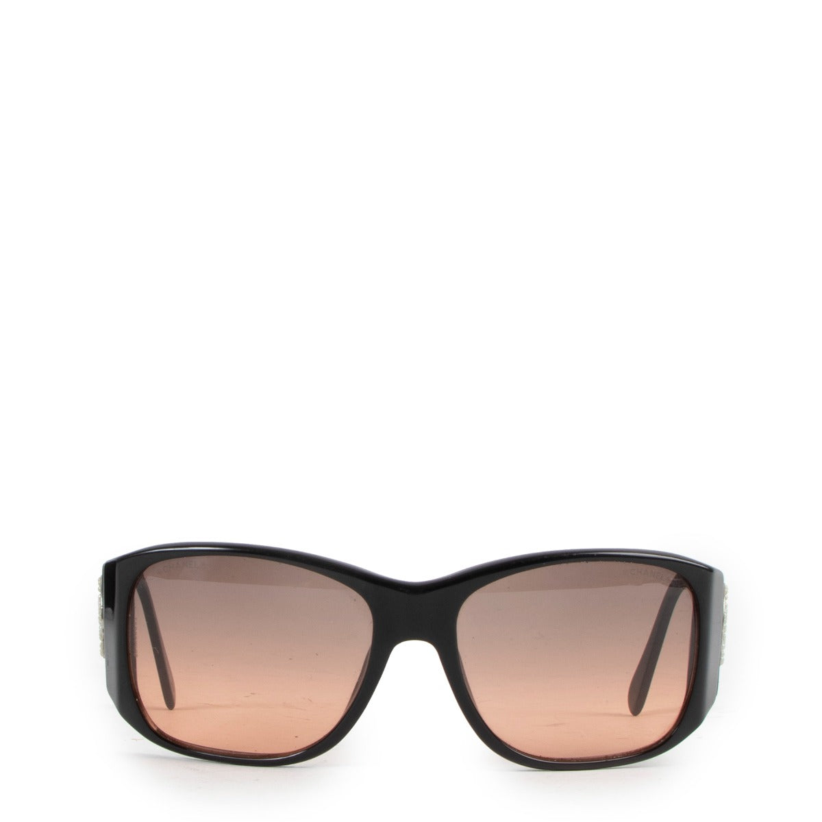 Chanel Black CC Pearl Sunglasses