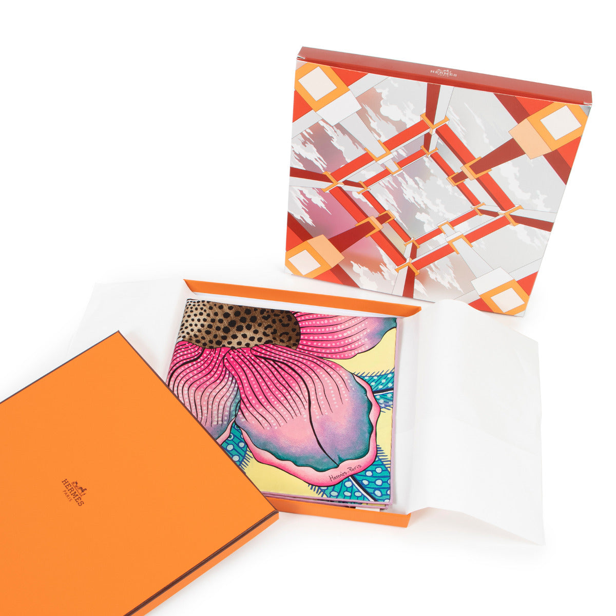 Hermès Multicolor Gavroche Twill Baobab Cat aan de beste prijs bij Labellov tweedehands luxe