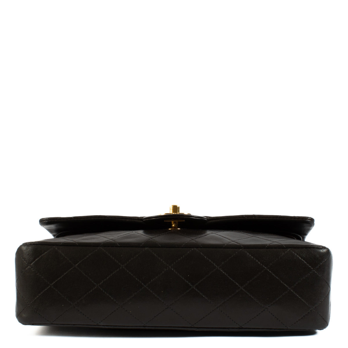 Chanel Vintage Dark Brown Lambskin Medium Classic Flap Bag