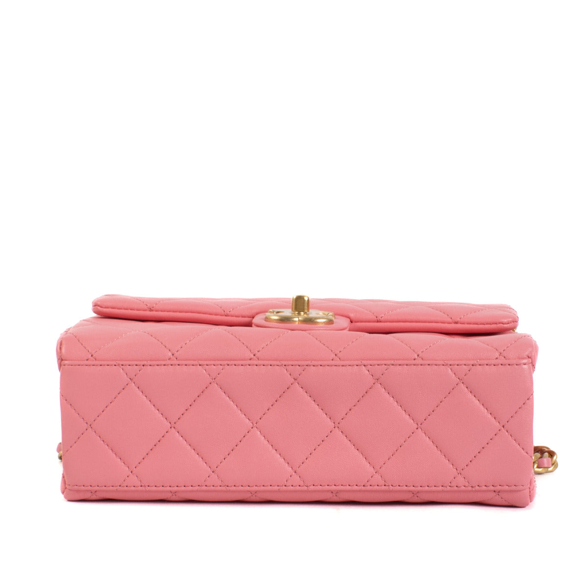 Chanel 23P Pink Lambskin Flap Bag