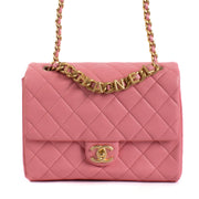 Chanel 23P Pink Lambskin Flap Bag